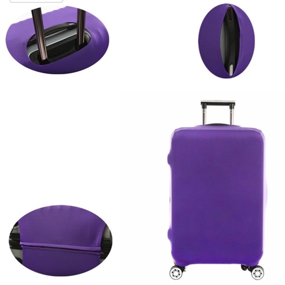 Suitcase Sleeve Protect from ugly scar, dirt . Easy On Off .Floral Pattern - Picture 3 of 5